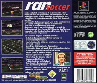 VR Soccer '96 - Box - Back (Germany) - 790x680