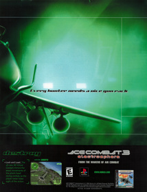 Ace Combat 3: Electrosphere - Advertisement Flyer - Front (United States) - 1679x2200