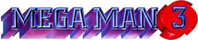 Mega Man 3 - Clear Logo (World) - 982x202