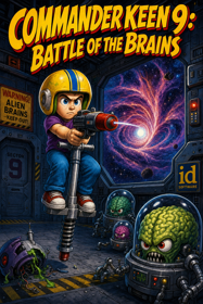 Commander Keen 9: Battle of the Brains - Fanart - Box - Front (World) - 1024x1536