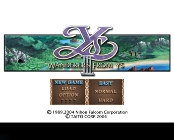 Ys III: Wanderers from Ys - Screenshot - Game Select (Japan) - 640x512