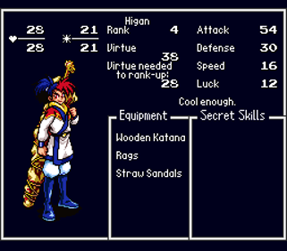 Tengai Makyou Zero - Screenshot - Gameplay (World) - 256x224