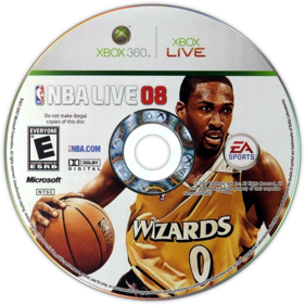 NBA Live 08 - Disc (North America) - 1449x1449