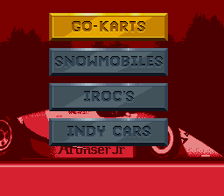 Al Unser Jr.'s Road to the Top - Screenshot - Game Select (World) - 256x224