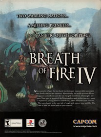 Breath of Fire IV - Advertisement Flyer - Front (United States) - 1626x2200