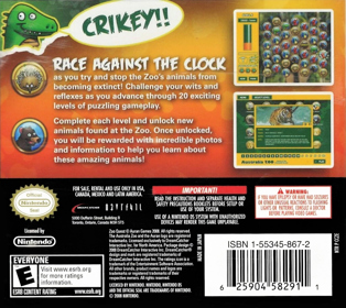 Zoo Quest: Puzzle Fun! - Box - Back (North America) - 1028x918