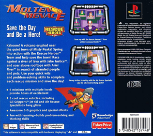 Rescue Heroes: Molten Menace - Box - Back (Europe) - 675x600