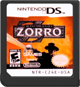 Zorro: Quest for Justice - Cart - Front (North America) - 517x564