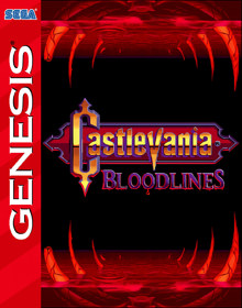 Castlevania Bloodlines Enhanced Colors - Fanart - Box - Front (World) - 798x1016