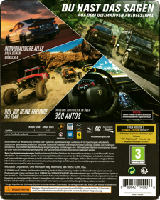 Forza Horizon 3 - Box - Back (Europe) - 1650x2056