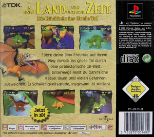The Land Before Time: Return to the Great Valley - Box - Back (Germany) - 765x680
