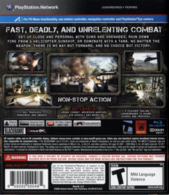 Heavy Fire: Afghanistan - Box - Back (North America) - 1011x1165