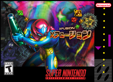 Super Metroid X-Fusion - Box - Front (United States) - 2175x1596