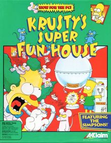 Krusty's Fun House - Box - Front (United States) - 624x800