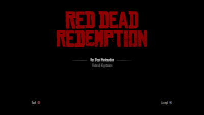 Red Dead Redemption: Game of the Year Edition - Screenshot - Game Select (World) - 1280x720