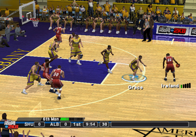 College Hoops 2K8 - Screenshot - Gameplay (North America) - 640x448