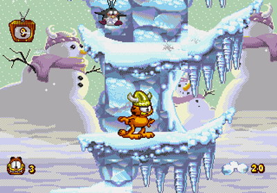 Garfield: The Lost Levels - Screenshot - Gameplay (World) - 320x224