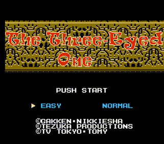 Mitsume Ga Tooru - Screenshot - Game Title (World) - 256x224