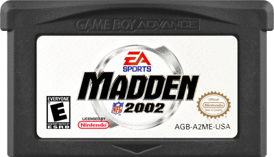 Madden NFL 2002 - Cart - Front (North America) - 1000x574