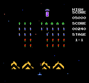 Sexy Invaders - Screenshot - Gameplay (Japan) - 256x240