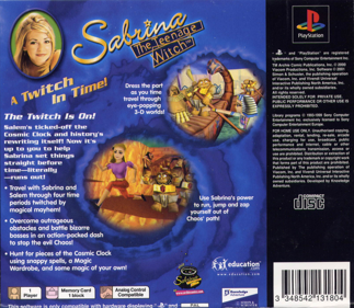 Sabrina the Teenage Witch: A Twitch in Time! - Box - Back (Europe) - 1615x1405