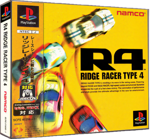 R4: Ridge Racer Type 4 - Box - 3D (Japan) - 1468x1360