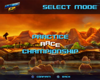 Speedboat GP - Screenshot - Game Select (Europe) - 640x512