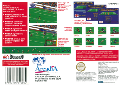 FIFA International Soccer - Box - Back (Spain) - 2103x1476