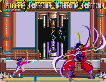Mystic Warriors: Wrath of the Ninjas - Screenshot - Gameplay (World) - 288x224
