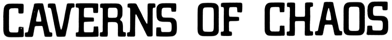 Caverns of Chaos - Clear Logo (United Kingdom) - 2904x296