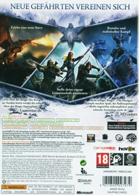 The Lord of the Rings: The War in the North - Box - Back (Germany) - 1187x1661