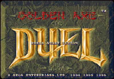 Golden Axe: The Duel - Screenshot - Game Title (Europe) - 640x448