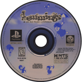 Lemmings & Oh No! More Lemmings - Disc (North America) - 1500x1500
