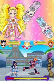 Futari wa PreCure Max Heart: Danzen! DS de PreCure: Chikara o Awasete Dai-battle!! - Screenshot - Gameplay (Japan) - 256x384