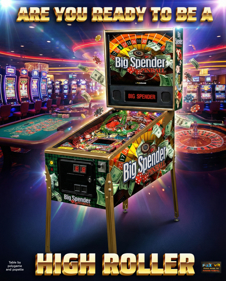 Big Spender Pinball - Advertisement Flyer - Front (World) - 1856x2304