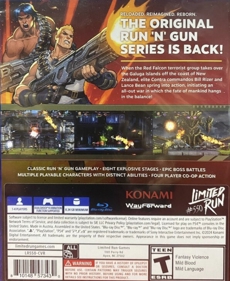 Contra: Operation Galuga - Box - Back (North America) - 596x728