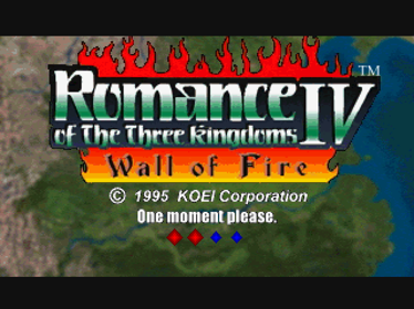 Romance of the Three Kingdoms IV: Wall of Fire - Screenshot - Game Title (North America) - 640x480