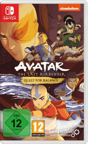Avatar: The Last Airbender: Quest For Balance - Box - Front - Reconstructed (Germany) - 918x1498