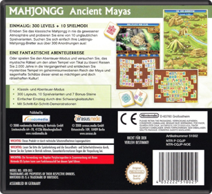 Mahjong Journey: Quest for Tikal - Box - Back - Reconstructed (Germany) - 774x708