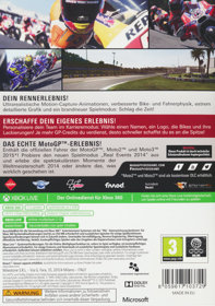 MotoGP 15 - Box - Back (Germany) - 600x854