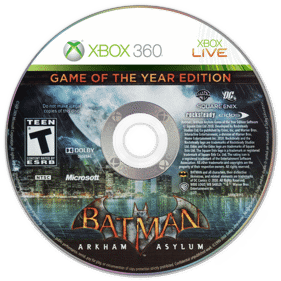 Batman: Arkham Asylum: Game of the Year Edition - Disc (North America) - 1440x1440