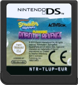 SpongeBob SquarePants: Plankton's Robotic Revenge - Cart - Front (Europe) - 517x564