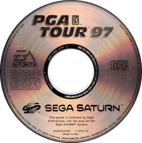 PGA Tour 97 - Disc (Europe) - 784x787
