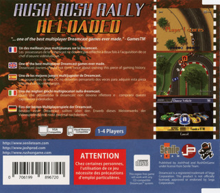 Rush Rush Rally Reloaded - Box - Back (Europe) - 1715x1500