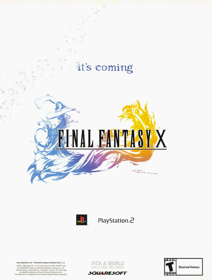 Final Fantasy X - Advertisement Flyer - Front (United States) - 1667x2200