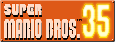 Super Mario Bros. 35 - Clear Logo (World) - 1200x443