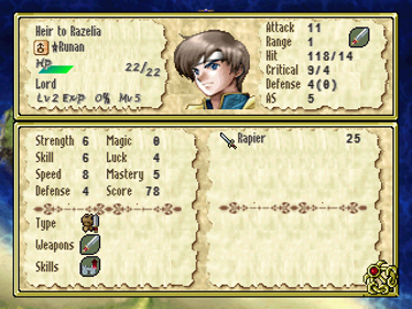 Tear Ring Saga - Screenshot - Gameplay (World) - 320x240