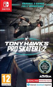 Tony Hawk's Pro Skater 1 + 2 - Box - Front (Europe) - 870x1420