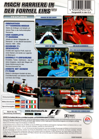 F1 Career Challenge  - Box - Back (Germany) - 570x800