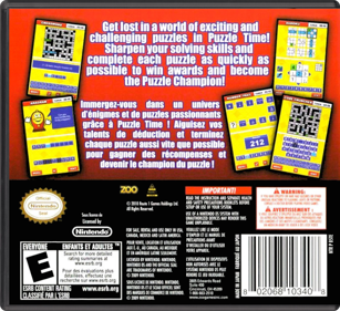 Puzzle Time - Box - Back - Reconstructed (North America) - 774x708